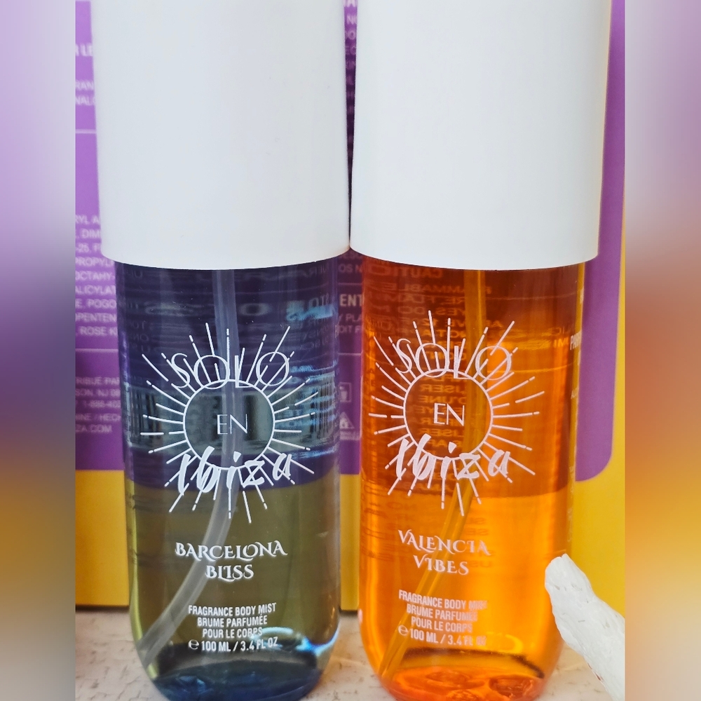 NEW Solo en Ibiza Fragrance Body Mist & Balm Set - Blue & Orange - Picture 4 of 5